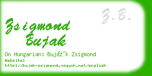 zsigmond bujak business card